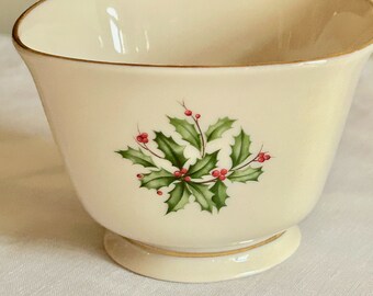 Lenox Holiday Treat Bowl, Square Gold Trimmed Lenox Holiday Dimension Bowl, Nut Bowl, Collectible Holiday China, Gift Idea