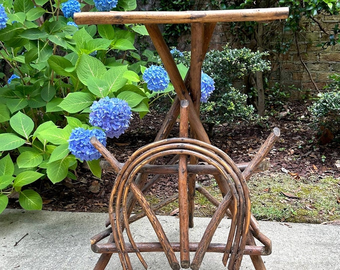 Twig Table, Vintage Adirondack Twig Table, Rustic Cabin Lake Decor ...