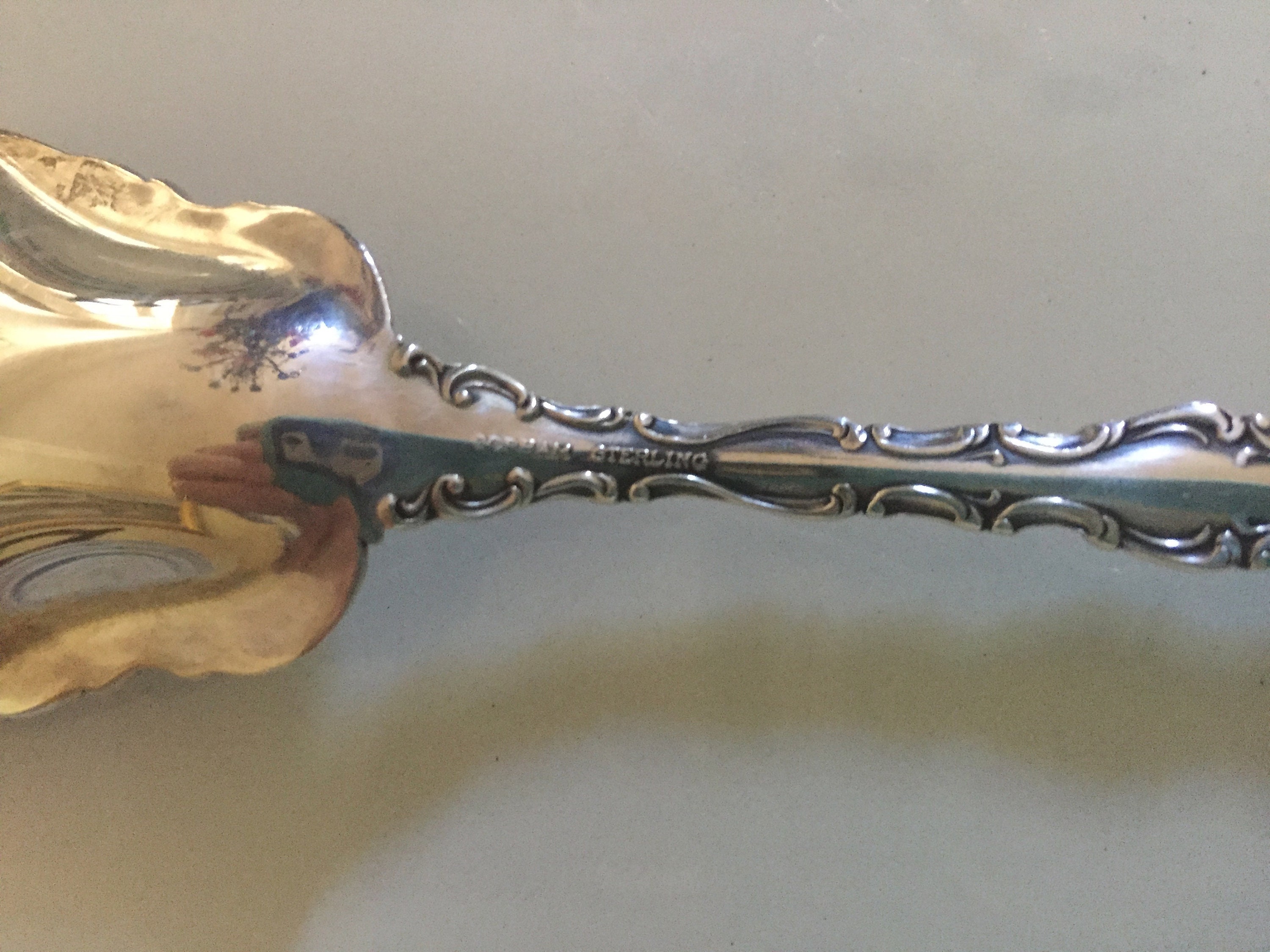 Gorham Strasbourg Sugar Shell, Vintage Sterling Silver Sugar Shell