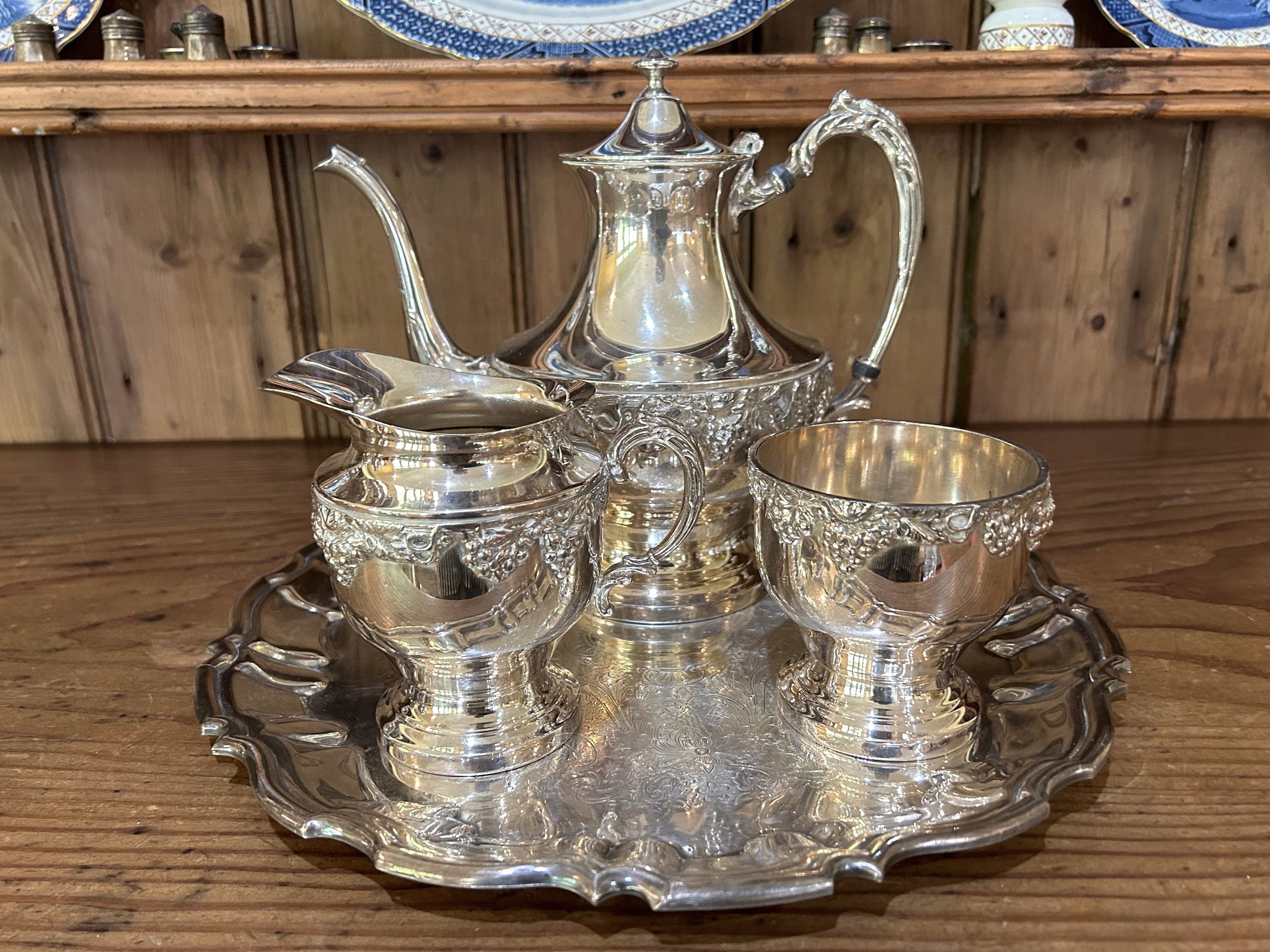 Three Piece Tea Set - Etsy Three Piece Tea Set - Etsy