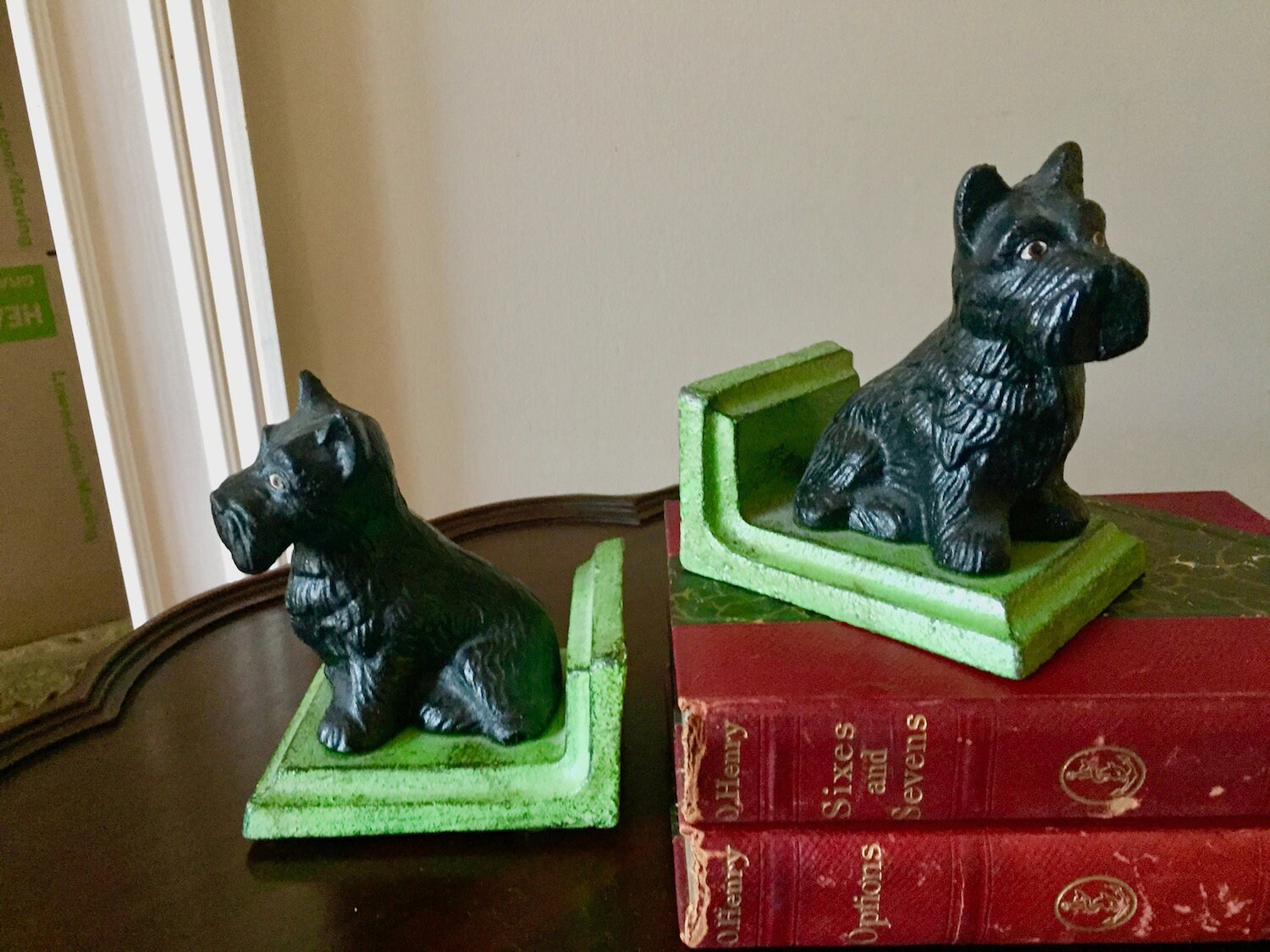 Cast Iron Scottie Dog Bookends, Scottie Lover Gift, Dog Lover Gift