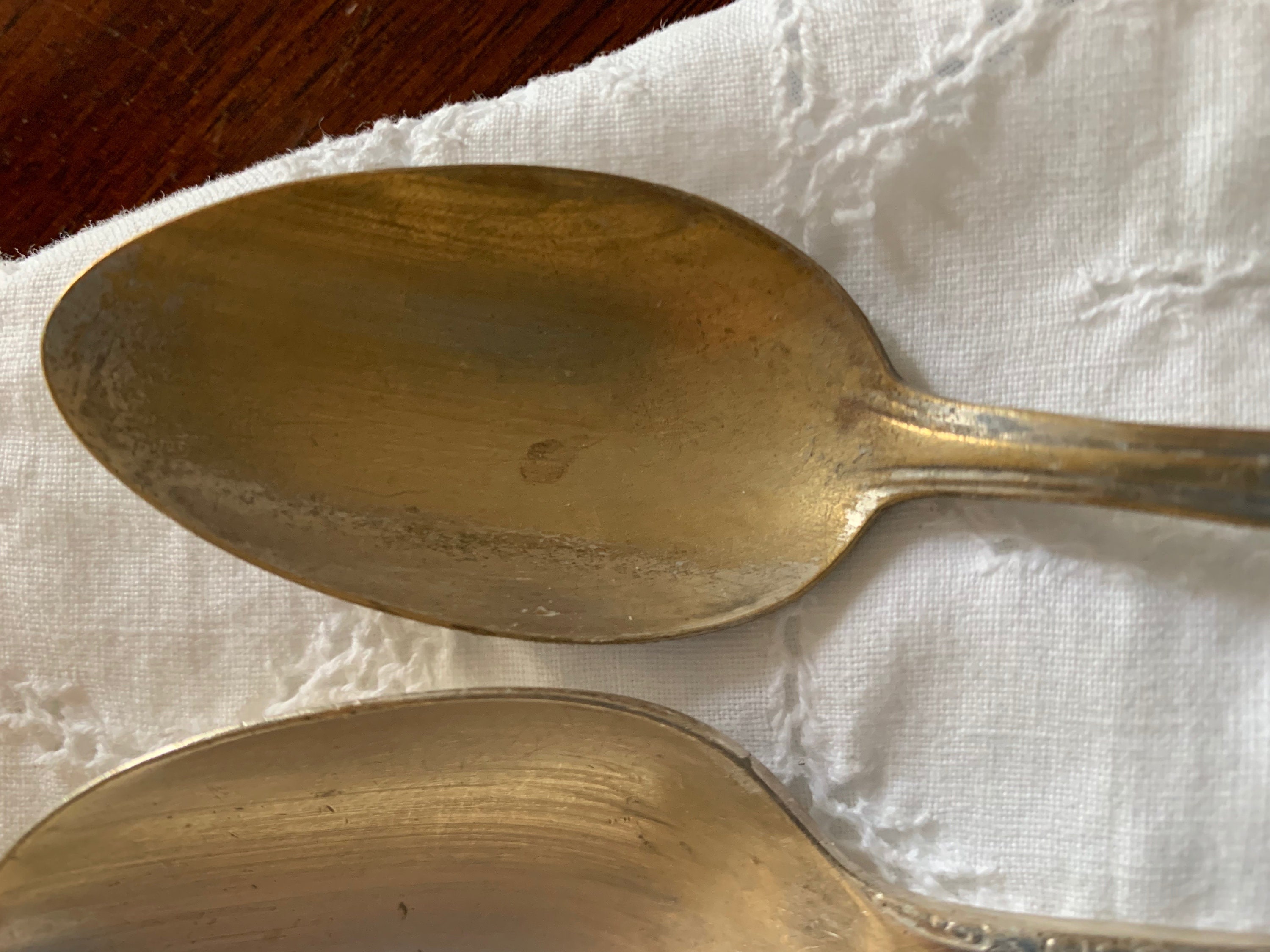 Twelve Silver Plate Spoons, Mix and Match Spoons, Vintage Wear Craft