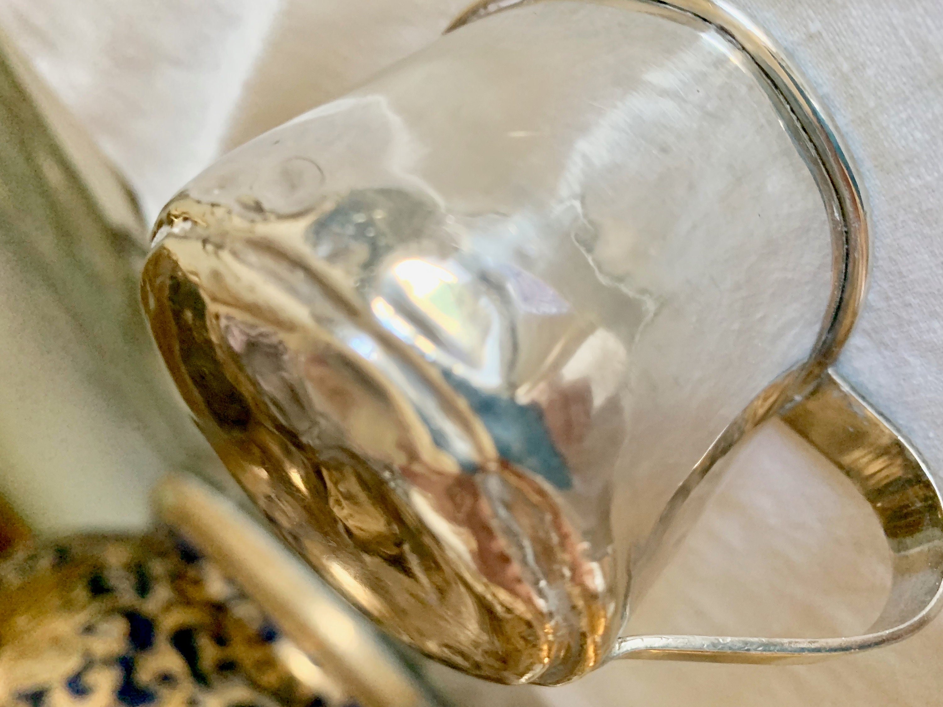 Sterling Silver Baby Cup, Mid Century Sterling Infant Cup with Wear