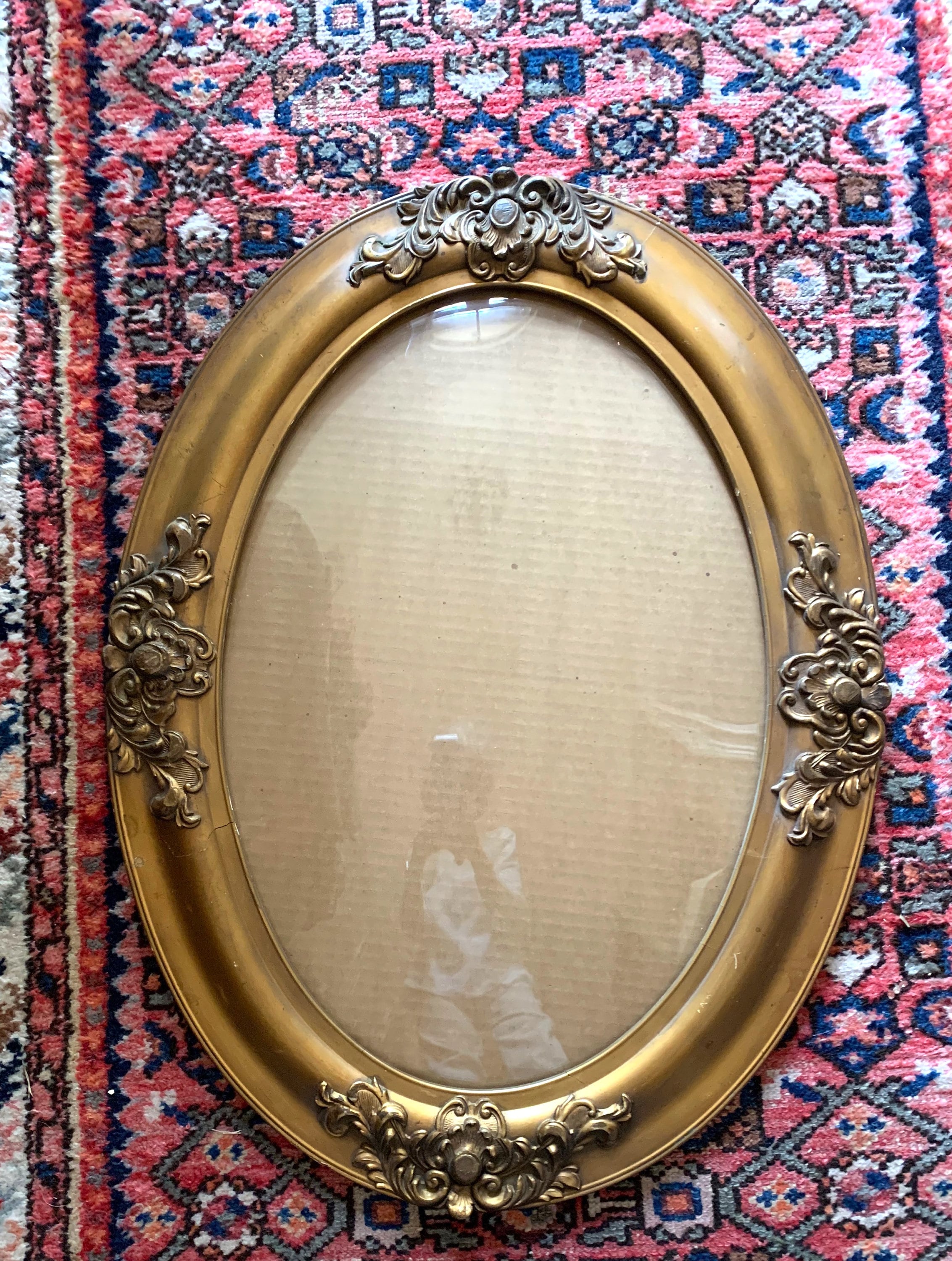 antique oval frame