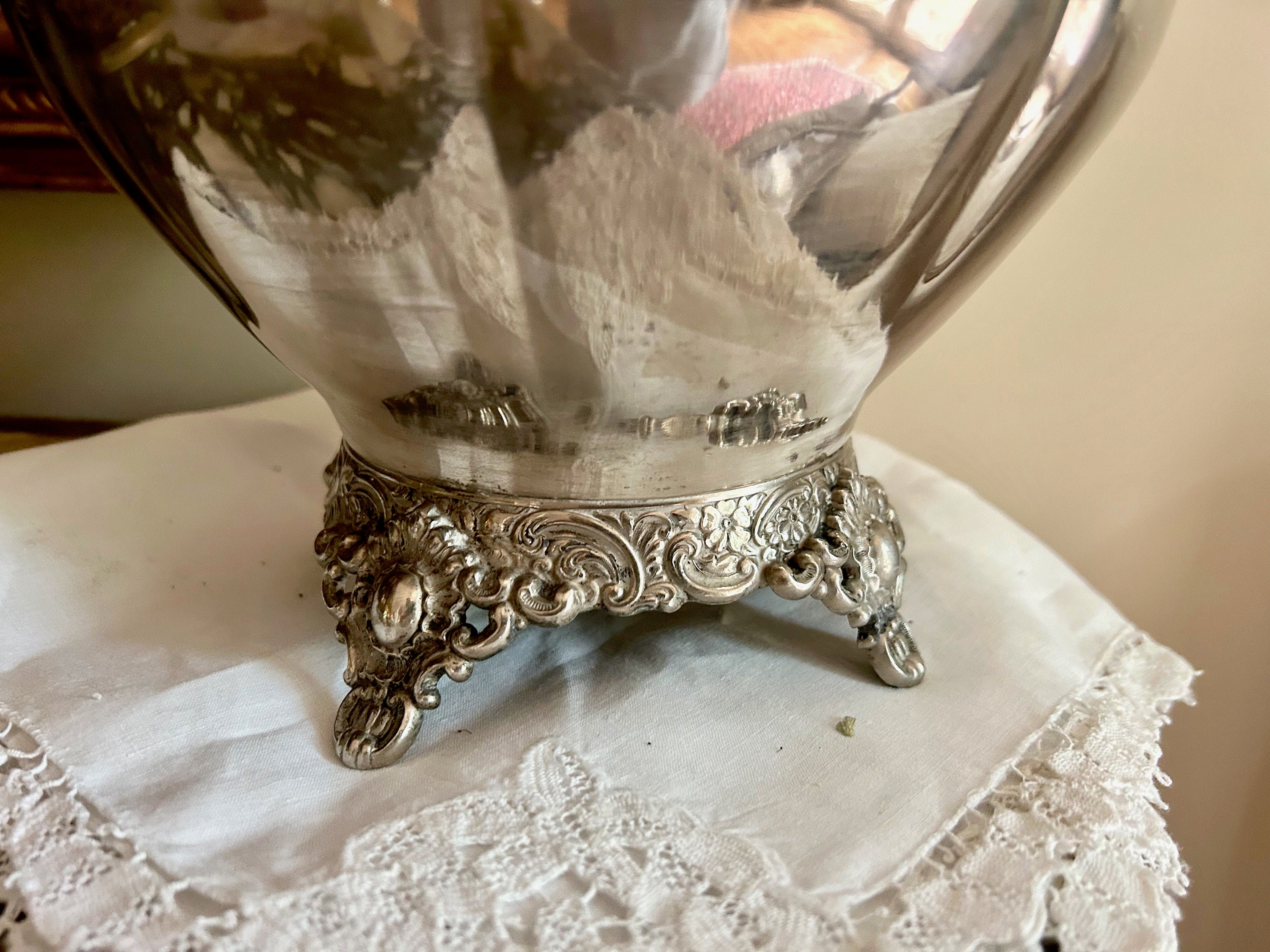 Antique Silver Plate Soup Tureen, E G ster Antique Covered Tureen