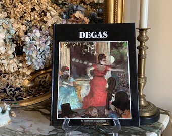Degas Art Book, by Giovanni Carandente, Edgar Degas Hardback Book c. 1979, 58 Color Reproductions, Art Lover Gift Idea, Art Book Gift Idea