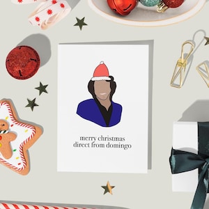 Buon Natale direttamente da Domingo Card di Eastern Trend Collective. Biglietto di auguri natalizio SNL. Domingo, Marcello Hernandez. Skit SNL