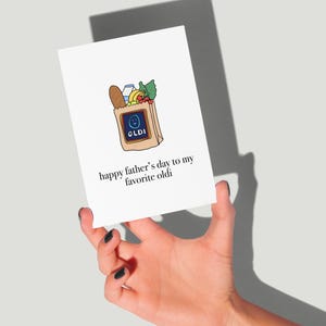 Tanti auguri per la festa del papà al mio Oldi preferito, di Eastern Trend Collective. Biglietto d'auguri. Biglietto carino. Biglietto per la festa del papà. Spedizione gratuita.