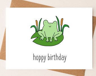 DIGITAL DOWNLOAD hoppy birthday Punny Card by Eastern Trend Collective. Flirty Card. Funny Card. Birthday Card. Cute Card. Digital Download