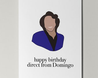SNL Domingo Birthday Card, Marcello Hernandez Fan Art
