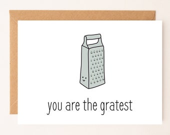 DIGITAL DOWNLOAD You're the Gratest Punny Card by Eastern Trend Collective. Flirty Card. Funny Card. Adorable Card. Digital Download