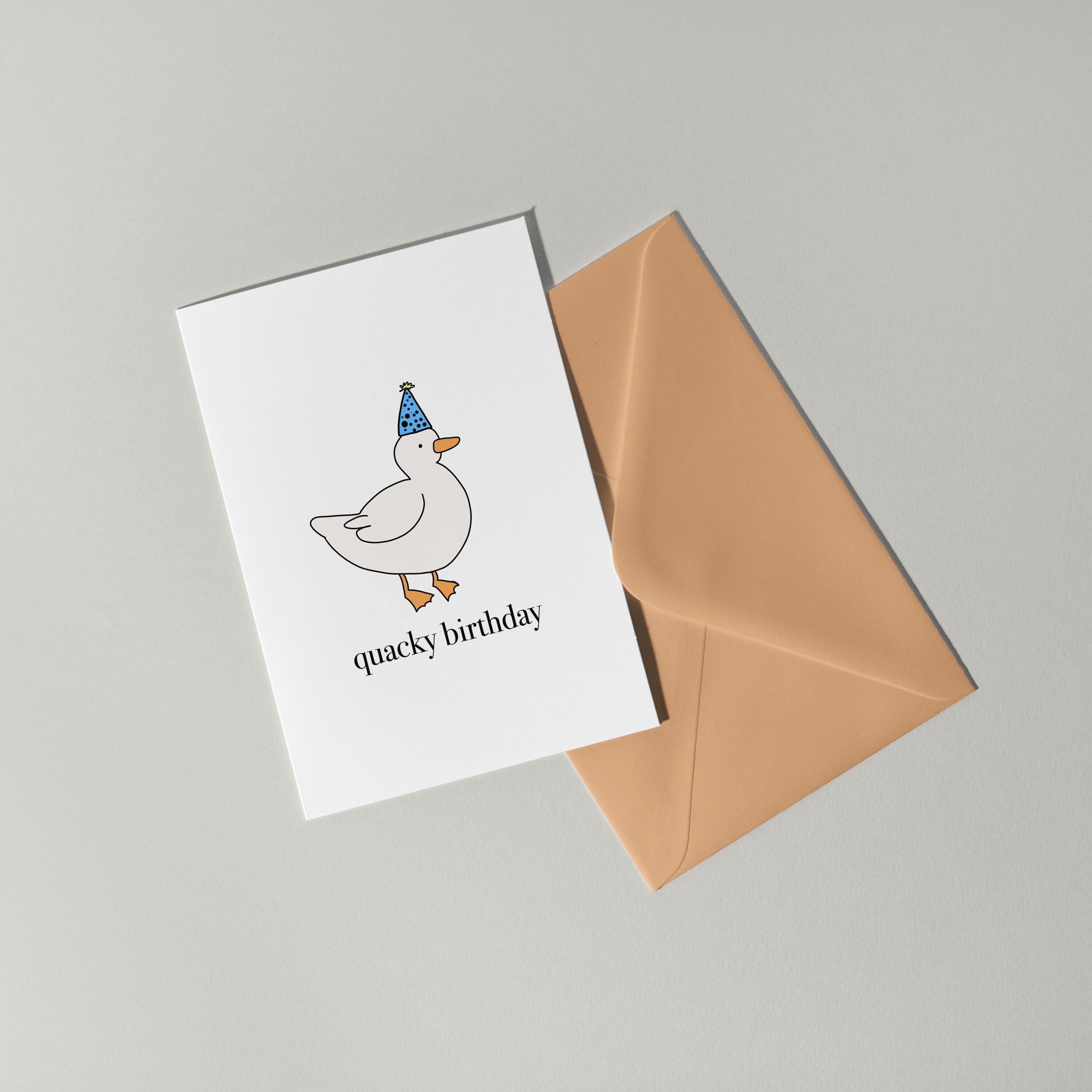 Quacky birthday card - Etsy 日本