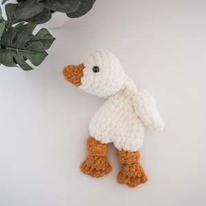Goose Baby Bird Lovey Snuggler - Goose Duck Plushie - Duckie Stuffed Animal - Baby Toddler gift - Baby shower - Nursery - Newborn Photo