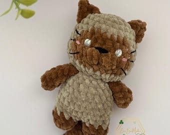 Tiny Siamese Cat Plush: Pocket-Size Kawaii Kitten Stuffed Animal