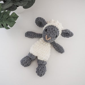 Sheep Lovey Snuggler: Handmade Lamb Plush Security Blanket