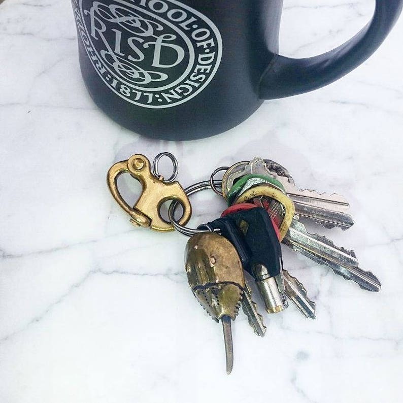 Baby Horseshoe Crab Keychain Etsy