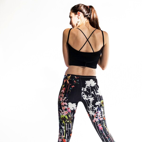 Limited Edition, Neon Flowers  leggings , Exclusive  women leggings, A+