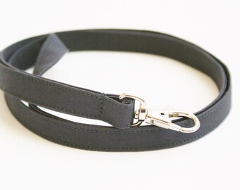 Solid Dark Gray Skinny Lanyard - Thin Lanyard with Swivel Clasp - 1/2 Inch Key Lanyard - Mens Key Strap - Teacher Lanyard - 19.5 Inch Drop