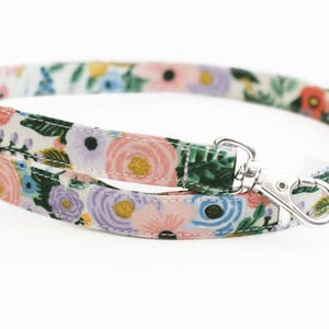 Skinny Fabric Lanyard for ID Badge - Spring Garden - Rifle Paper Co - Long Key Lanyard - ID Strap - Teacher - Cute Skinny Lanyard - 1/2 Inch