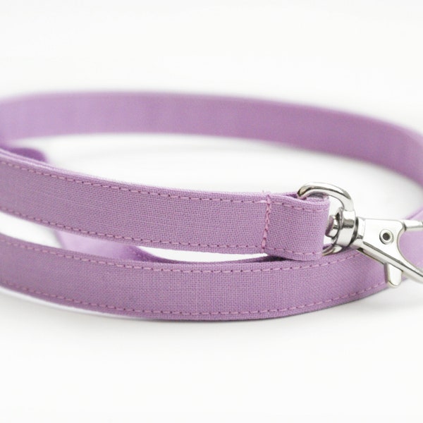 Pastel Lanyard - Light Purple Skinny Lanyard - 1/2 Inch Wide Key Lanyard - Cute Neck Key Strap - Teacher Gift Lanyard - 15.5-19.5 Inch Long