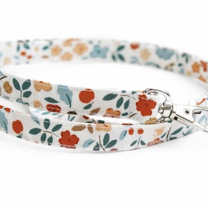 Meadow Floral Fabric Lanyard with Swivel Clasp - Long Key Lanyard - ID Strap - 15.5-19.5 Inch - Teacher Lanyard - Cute Lanyard