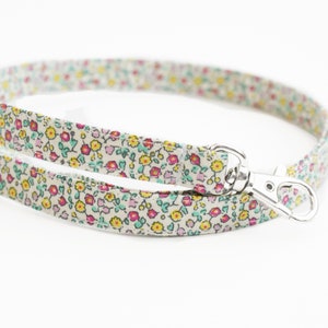 Fabric Lanyard - Cute Ditzy Floral Print - Neck Lanyard - ID Strap - 15.5-19.5 Inch Drop - Teacher Skinny Lanyard - Liberty of London Floral