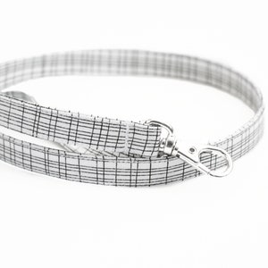 Key Lanyard - Teacher ID Badge Lanyard  - 15.5-19.5 Inch - Cute Skinny Long Lanyard - 1/2 Inch Wide - Black and White Sketch Lines - Neck