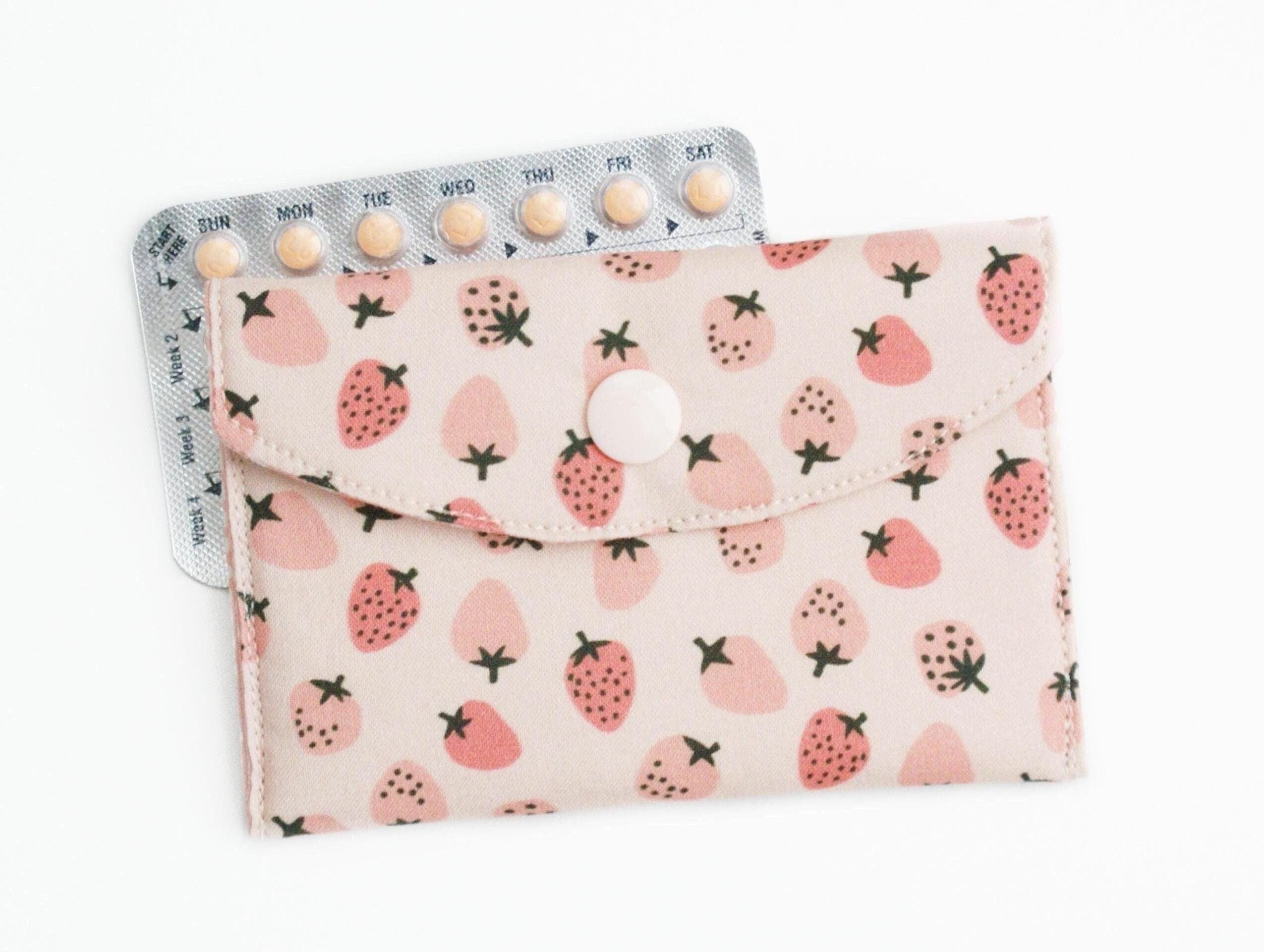 2 Pack Birth Control Pill Packet With 4\" X 3\" For Women Privacy...