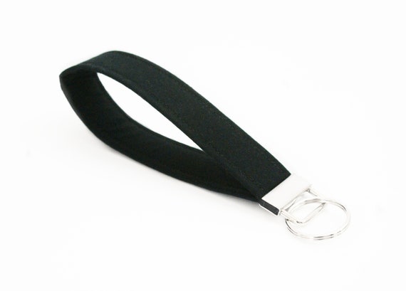 Black & White Dot Key Chain Lanyard Key Ring Holder Key Fob 