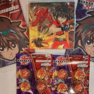 Bakugan Battle Brawlers Party Bundle - Bakugan Masks, Bakugan Bounce Balls, Bakugan Napkins - Bakugan Party Supplies