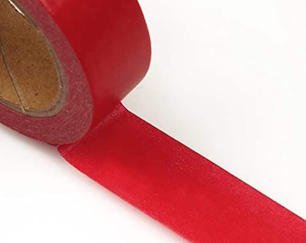 Red Craft Tape | Red Washi Tape - Solid Colored - 9/16in. X 10 Yards (pm34500330)