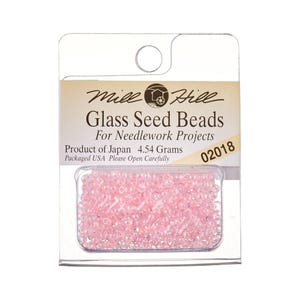 Light Pink Seed Beads | Tiny Baby Pink Beads | Glass Seed Beads - Crystal Pink - 4.54g (nmgsb02018)