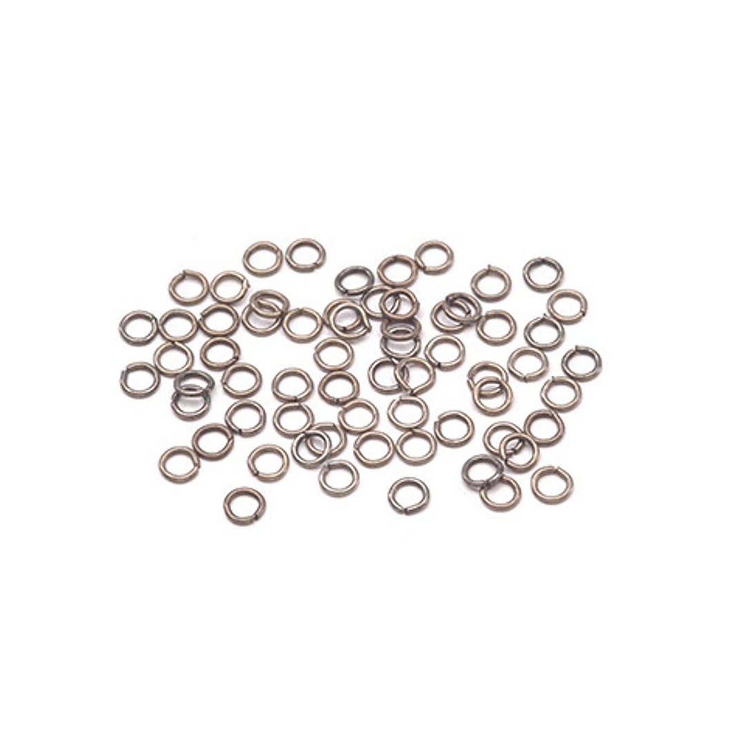 Nickel Jump Rings 4mm Jump Rings Nickel Plated Brass 70 Etsy