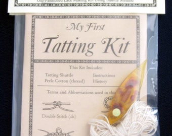 Tatting for Beginner | Tatting Kit | My First Tatting Kit - Shuttle Color Will Vary from Kit to Kit (hft4002)