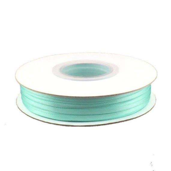 aqua satin ribbon