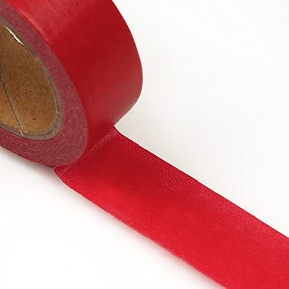 Red Craft Tape Red Washi Tape Solid Colored 9/16in. X 10 Yards pm34500330 