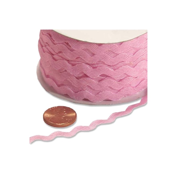 Pink Rick Rack | Pink Ric Rac Trim - 5mm x 25 Yards (pm5824534)