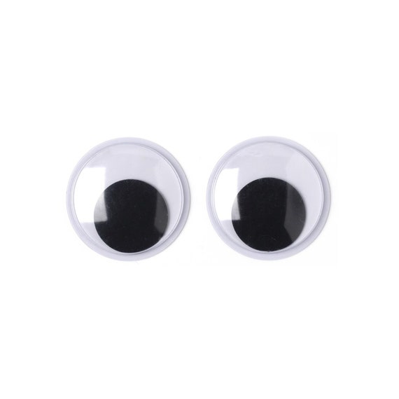 Big Craft Eyes | Big Google Eyes | Paste-On Wiggle Eyes - 40mm - 2  Pieces/Pkg. (nm40000920)