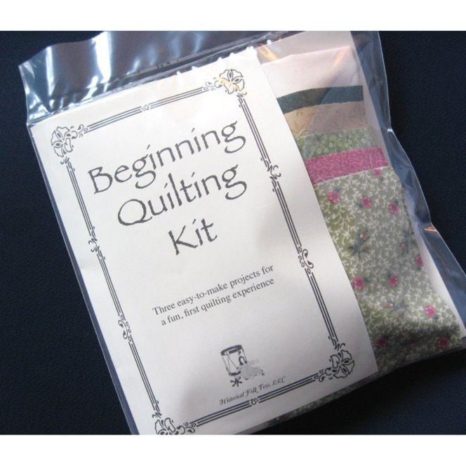 Learn To Quilt | Quilting Kit | Beginning Quilting Kit  - Calico Fabric Squares Will Vary from Kit to Kit (hft-4102)