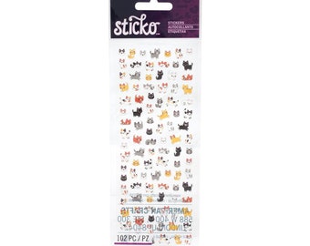 Cat Stickers | Kitten Stickers | Tiny Cat Stickers - 102 Pieces/Pkg. (nm8600075)