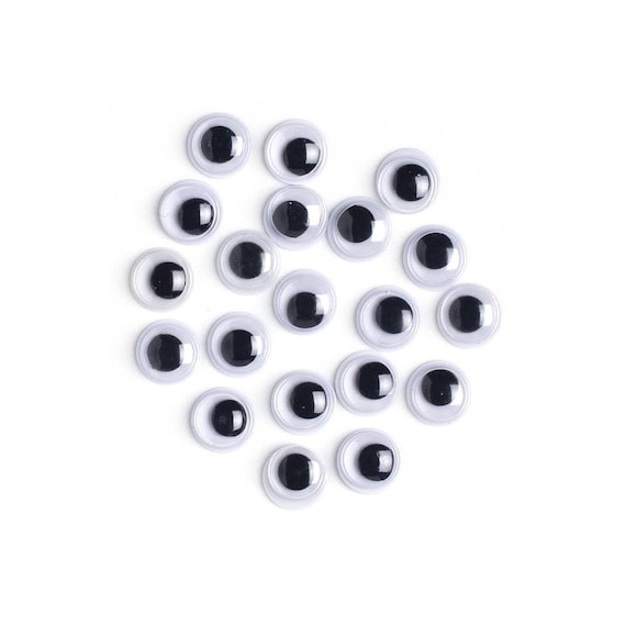 7mm Craft Eyes Small Wiggle Eyes 7mm Paste-on 20 Pieces/pkg