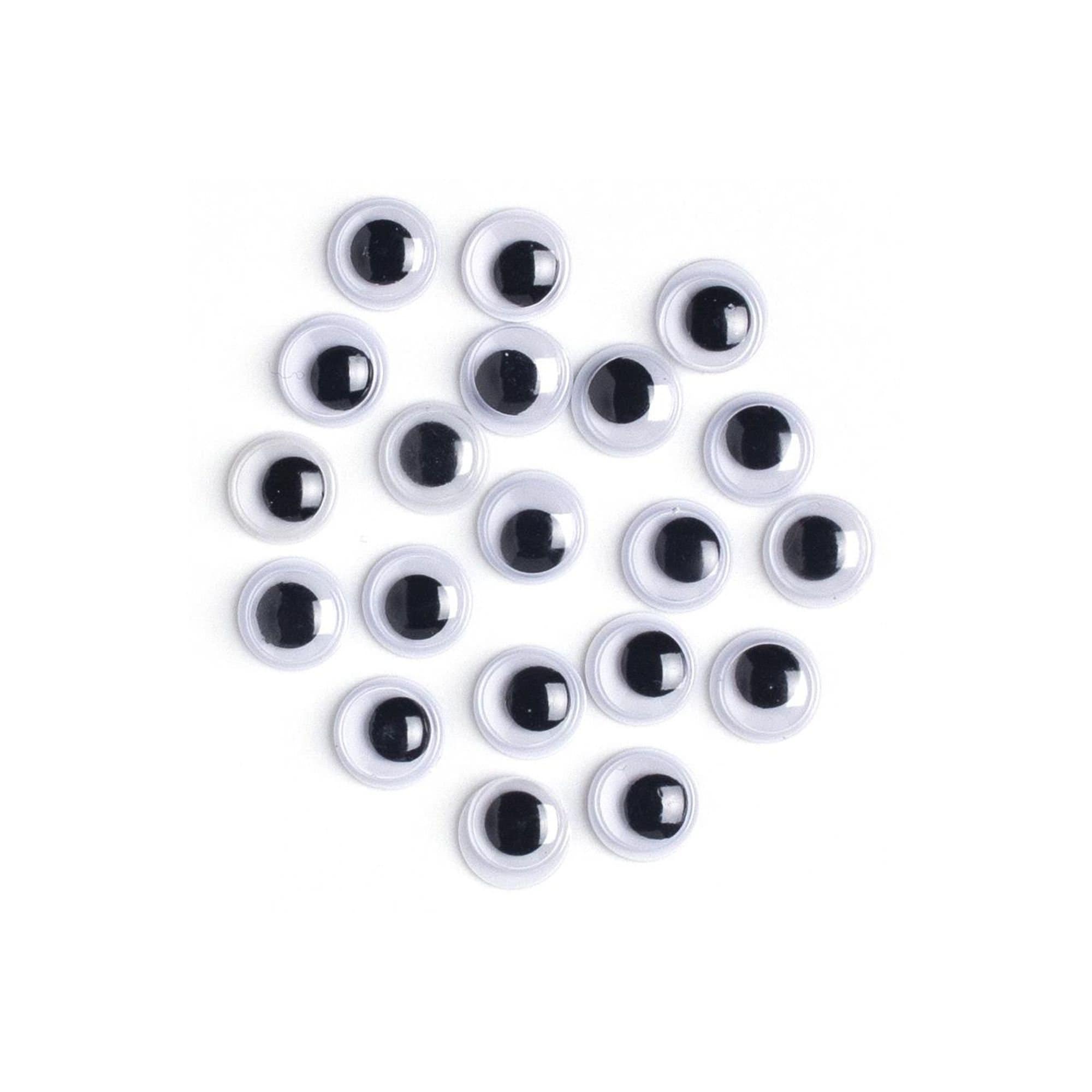 1,000 Pieces Movable Wiggle Googly Eyes 6mm Yellow for Crafts Dolls Puppets  Animals Insects 