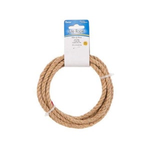 Rope | Jute | Jute Rope - 0.25in. X 9ft. - Brown - 1 Piece (dar30023191)