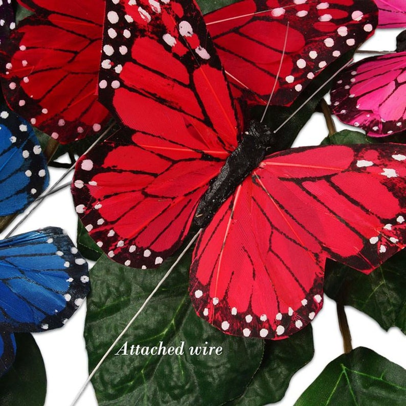 Butterfly Decor Butterfly Accent Feather Monarch Etsy