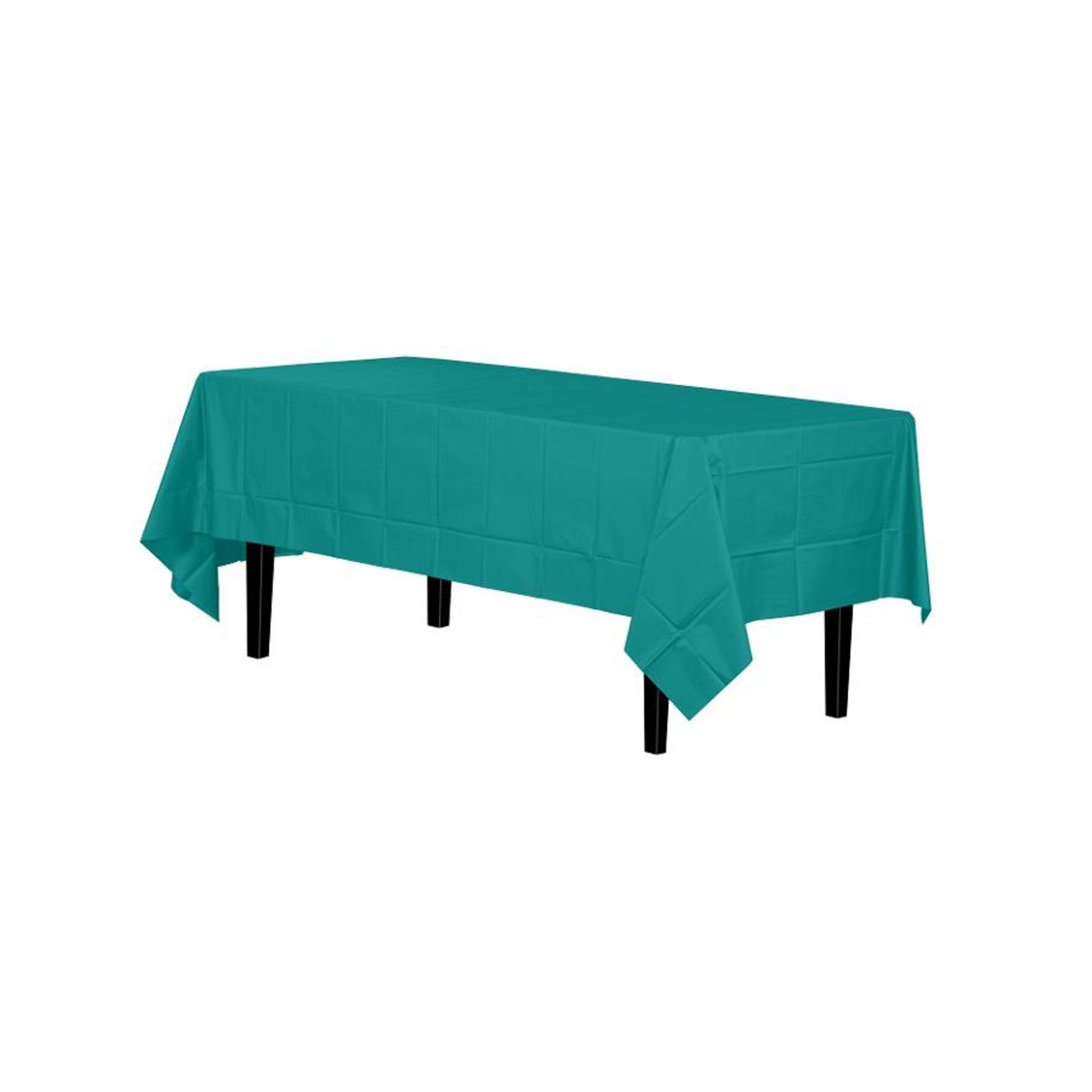 Teal Table Cloth Teal Table Cover Plastic Disposable Etsy