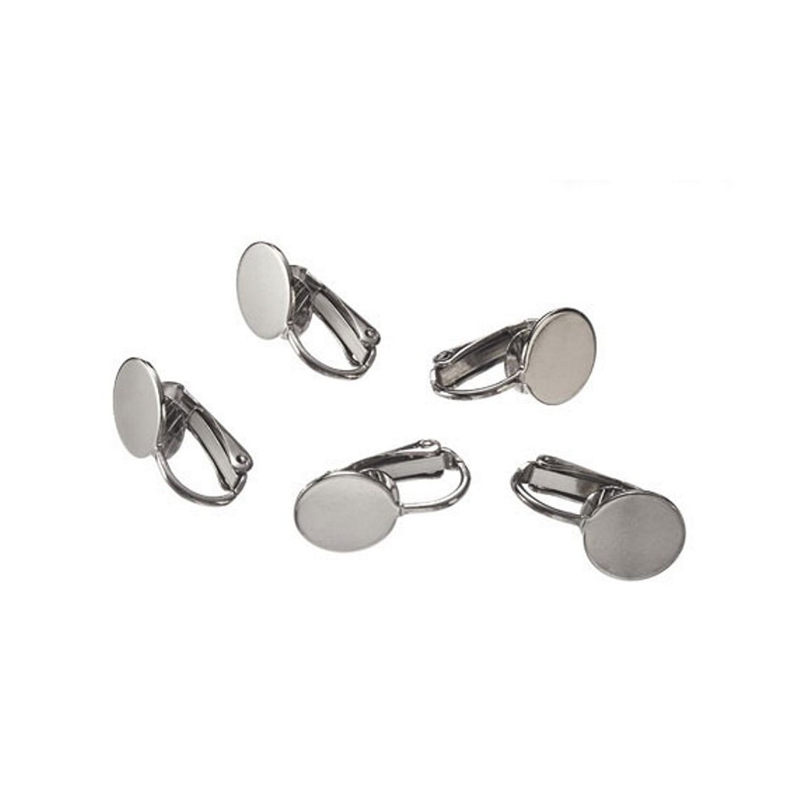 Clip Earring Pad Clip On Earring Pad Silver Over Steel Etsy