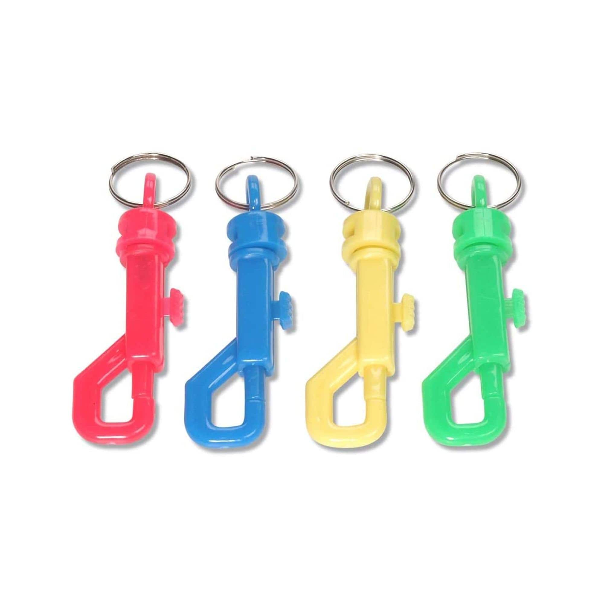 Colored Key Chains Plastic Spring Loaded Key Chain Plastic Etsy