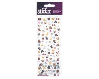 Dog Envelope Seals | Dog Stickers | Tiny Dog Stickers - 98 Pieces/Pkg. (nm8600074)