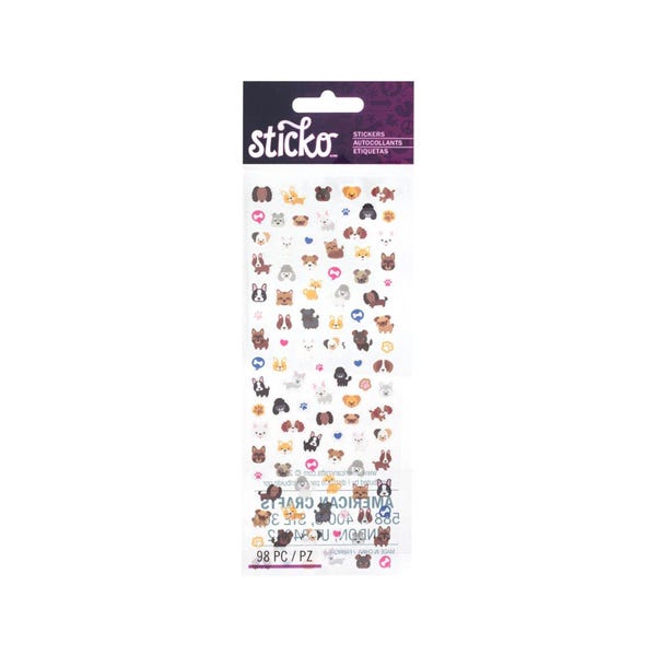 Dog Envelope Seals | Dog Stickers | Tiny Dog Stickers - 98 Pieces/Pkg. (nm8600074)