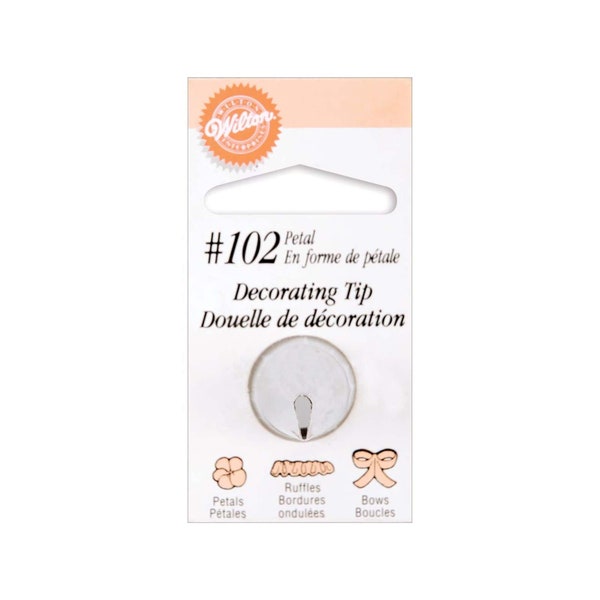 Petal Tip | Bow Tip | Ruffle Tip | #102 Petal Decorating Tip - 1 Piece (nmw418102)